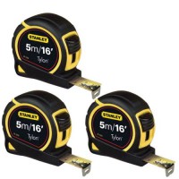 Stanley pocket tape 5m/16ft 19mm Triple Pack of 3 Tapes    0-30-696 £14.99